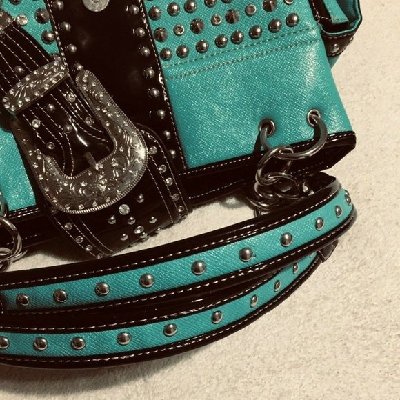 Rustic Couture Studded Purse - Picture 4 of 10